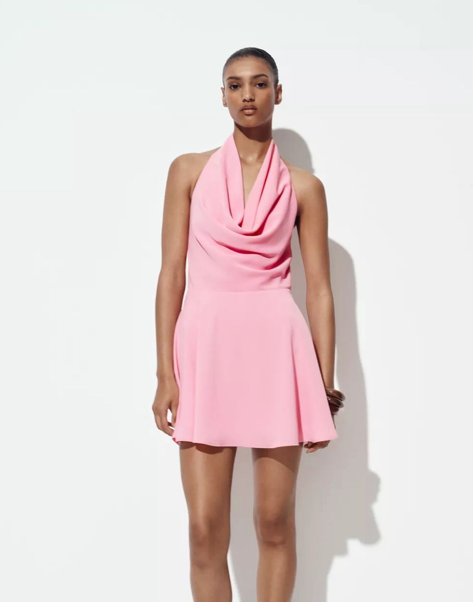 Vestido Zara rosado