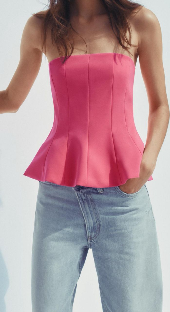 Top strapless Zara