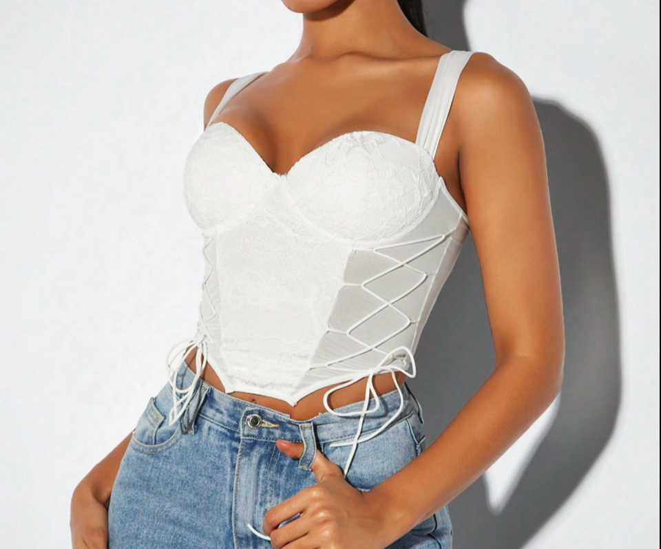 Top de encaje