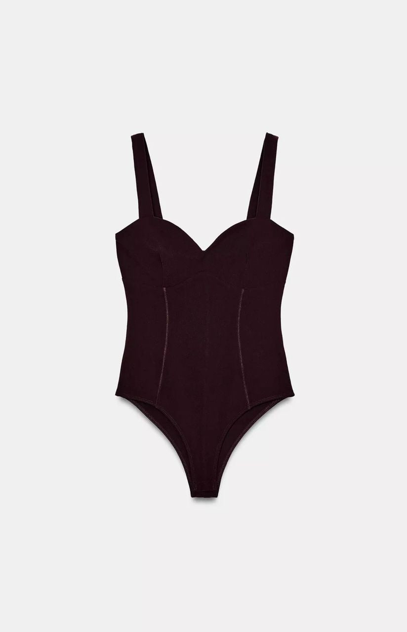 Body escote corazón Zara