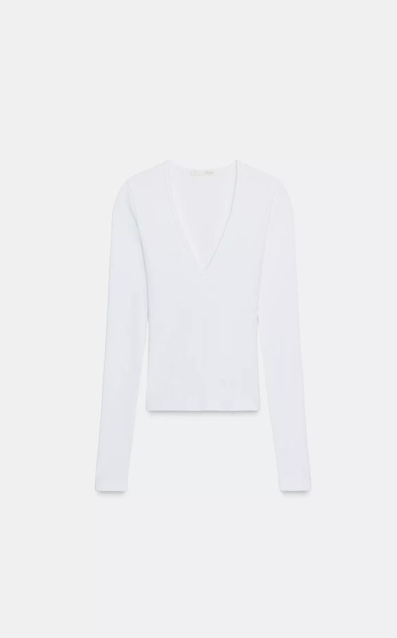 Top manga larga básico Zara