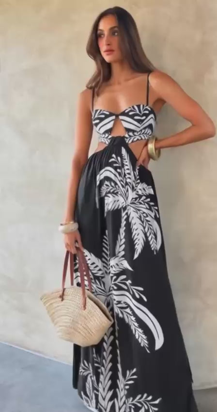 Maxivestido tropical