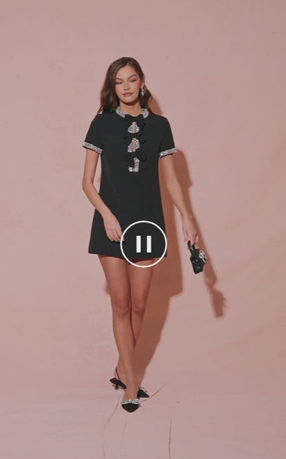 Vestido de apliques