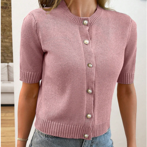 Cardigan rosado
